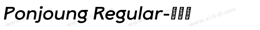 Ponjoung Regular字体转换
